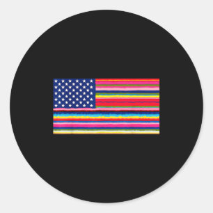 Adesivo bandeira americana mexicana serape cinco de mayo p
