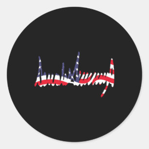 Adesivo Bandeira Americana Ondulante 47º Assinatura do Pre