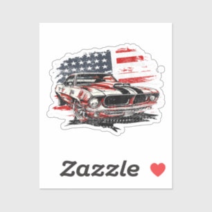 Adesivo Bandeira Americana Patriota 