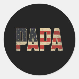 Adesivo Bandeira Americana Patriótica Ousada do Papai Dia 