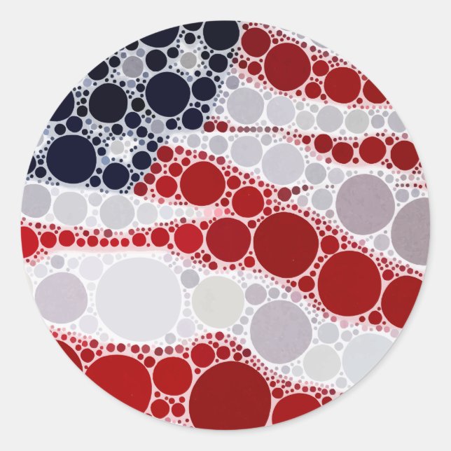 Adesivo Bandeira Americana Patriótica Única (Frente)