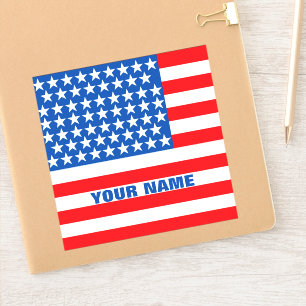 Adesivo Bandeira Americana Personalizada