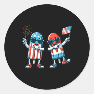Adesivo Bandeira Americana Picolé Fofo 4 De Julho Patrióti