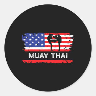 Adesivo Bandeira Americana Presente de Muay Thai Tailândia