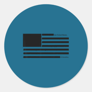 Adesivo Bandeira americana redigida censurada sátira dos E