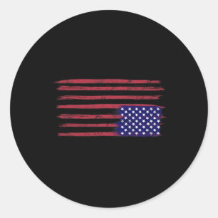 Adesivo Bandeira Americana Resiste De Cabeça Para Baixo No