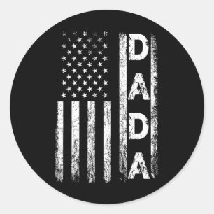 Adesivo Bandeira Americana Retro Dia de os pais 4 De Julho