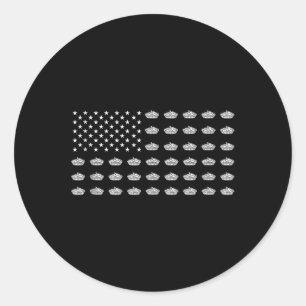 Adesivo Bandeira Americana Torta de Maçã EUA Patriotismo P
