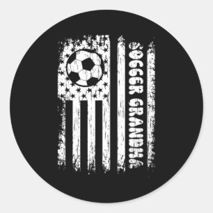 Adesivo Bandeira Americana Vintage Futebol Avó Fãs de Fute