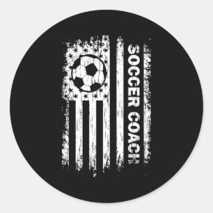 Adesivo Bandeira Americana Vintage Treinador de Futebol To