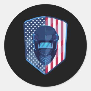Adesivo Bandeira Americana Welder Patriótica