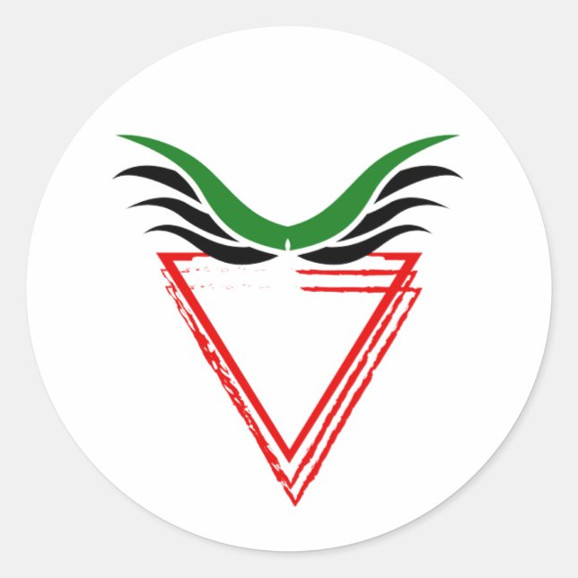 Adesivo Bandeira Apartheid da Palestina Livre (Frente)