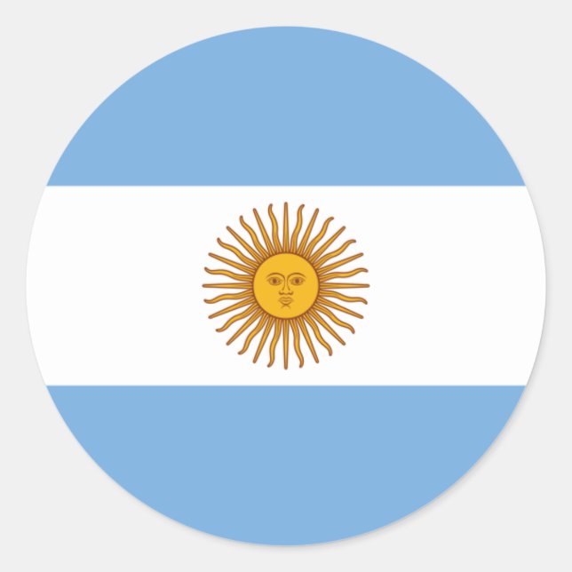 Adesivo Bandeira argentina, Bandeira da Argentina (Frente)