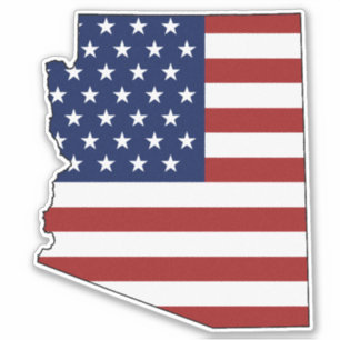 Adesivo Bandeira Arizona Americana