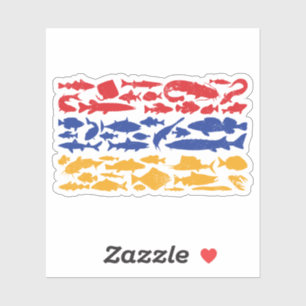 Adesivo Bandeira armênia feita de peixe - Design de pesca