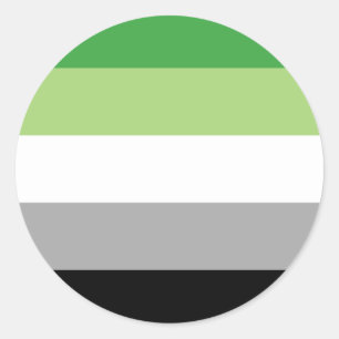 Adesivo bandeira aromantic