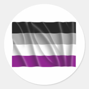 ADESIVO BANDEIRA ASEXUAL