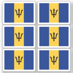 Adesivo Bandeira Barbados