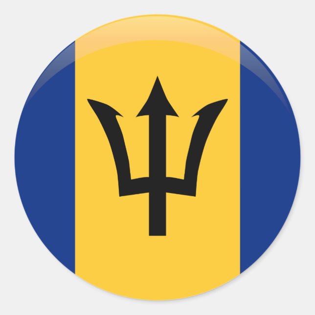 Adesivo Bandeira Barbados (Frente)