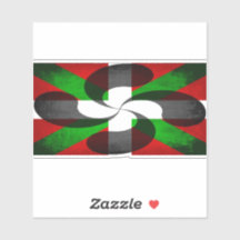 Bandeira basca e vinil cruzado