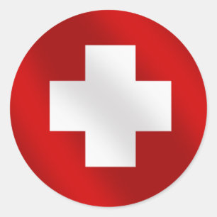 Adesivo Bandeira básica suíça Suisse presentes para amante