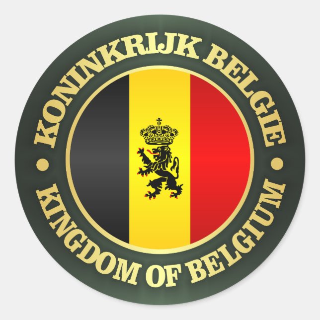 Adesivo Bandeira belga do estado (Frente)
