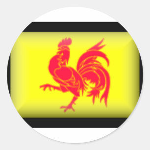 Adesivo Bandeira Bélgica-Valona