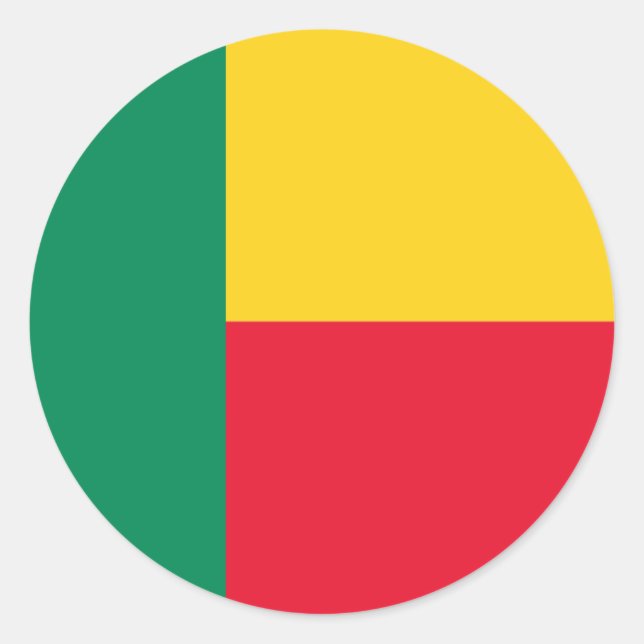 Adesivo bandeira benin (Frente)