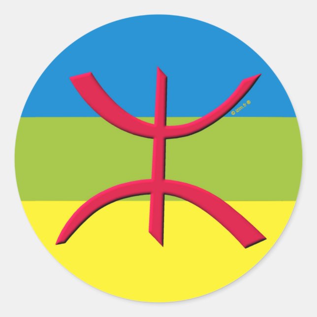Adesivo bandeira berbere amazigh (Frente)