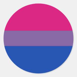 Adesivo Bandeira bissexual do orgulho