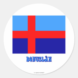 Adesivo Bandeira Bohuslän com nome (não oficial)