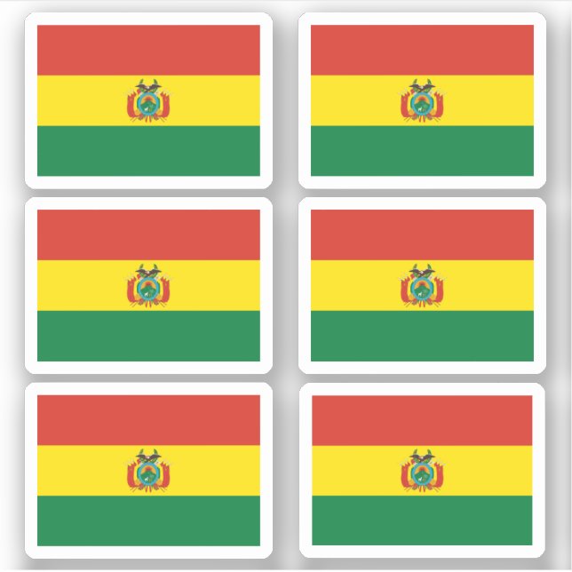 Adesivo bandeira boliviana (Frente)