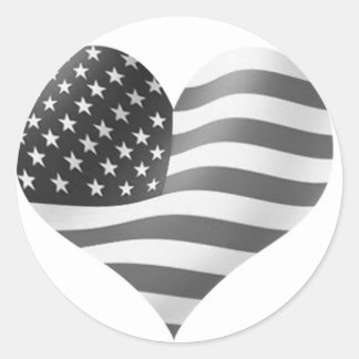 Adesivo bandeira branca e negra americana