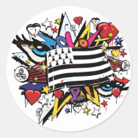 Bandeira Bretanha Breizh graffiti Bretão graff