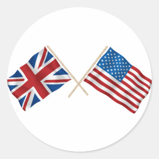 Adesivo Bandeira Britânica e Americana