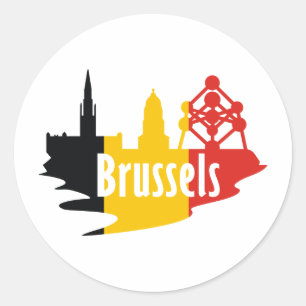 Adesivo Bandeira Bruxelas
