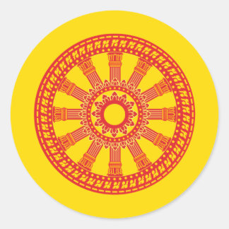 Adesivo Bandeira budista tailandesa (bandeira Dharmacakra)