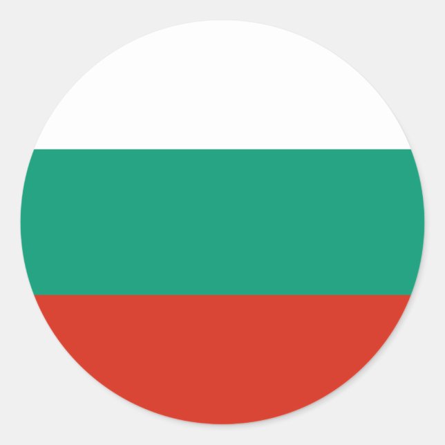 Adesivo Bandeira Bulgária (Frente)