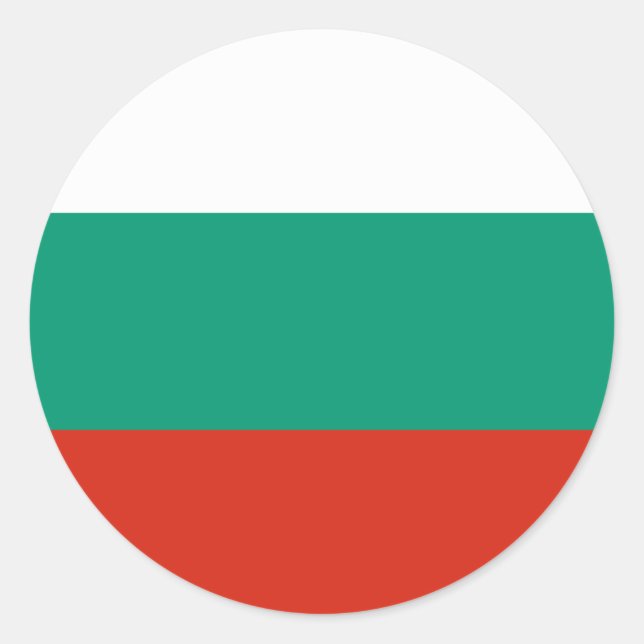 Adesivo Bandeira Bulgária (Frente)