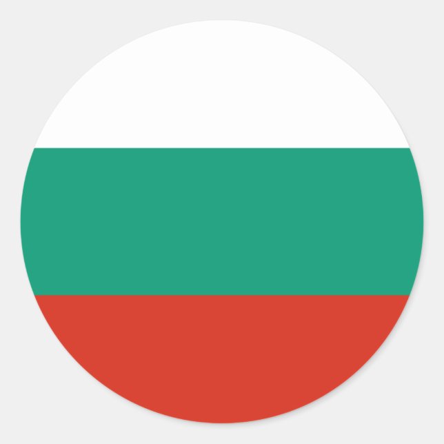 Adesivo Bandeira Bulgária (Frente)