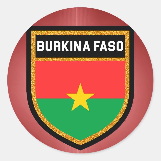 Adesivo Bandeira Burkina Faso (Frente)