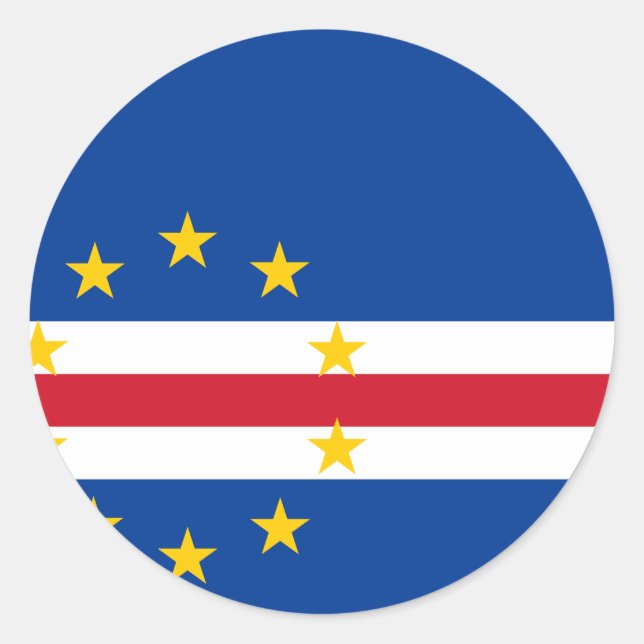 Adesivo Bandeira Cabo Verde (Frente)