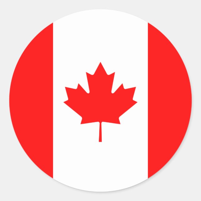 Adesivo Bandeira Canadá/Canadá (Frente)