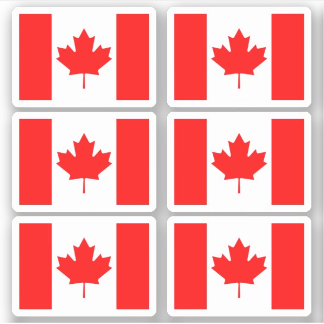 Adesivo bandeira canadense (Frente)
