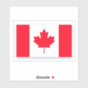 Adesivo Bandeira canadense. CANADÁ. Tamanho Médio.