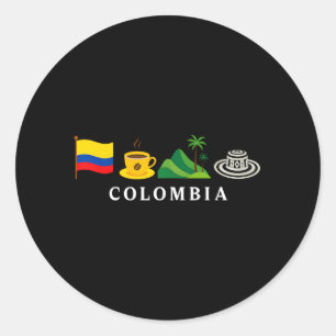Adesivo Bandeira Colombiana Da Colômbia Para Homens Mulher