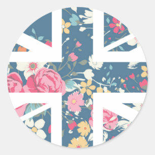 Adesivo Bandeira cor-de-rosa de Union Jack Ingleses do