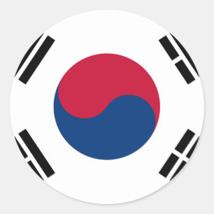Adesivo Bandeira Coreia do Sul 대 한 민 국