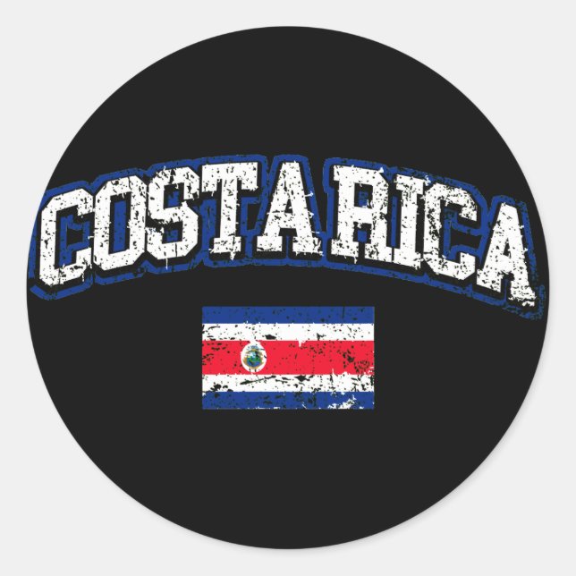 Adesivo Bandeira Costa Rica (Frente)