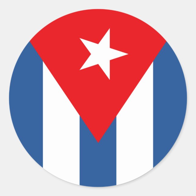 Adesivo Bandeira Cuba (Frente)